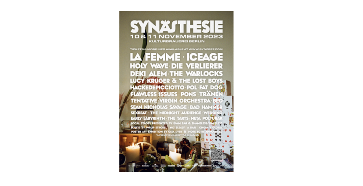 Tickets Synästhesie Festival 8, Family & Friends - Dayticket in Berlin